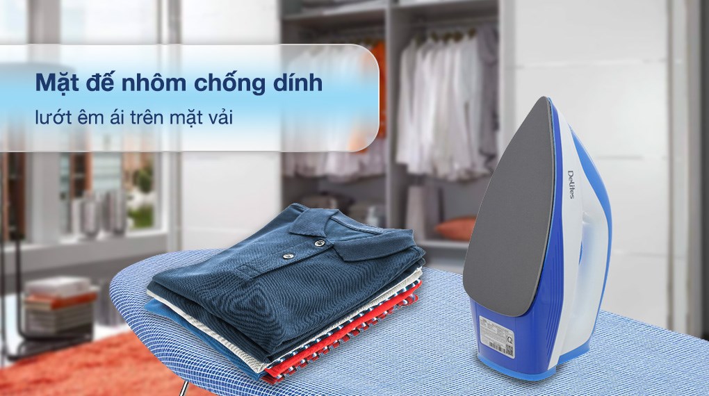 Bàn ủi khô Delites HJ-8057B 1300W