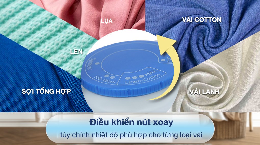 Bàn ủi khô Delites HJ-8057B 1300W