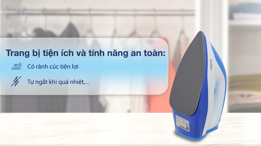 Bàn ủi khô Delites HJ-8057B 1300W