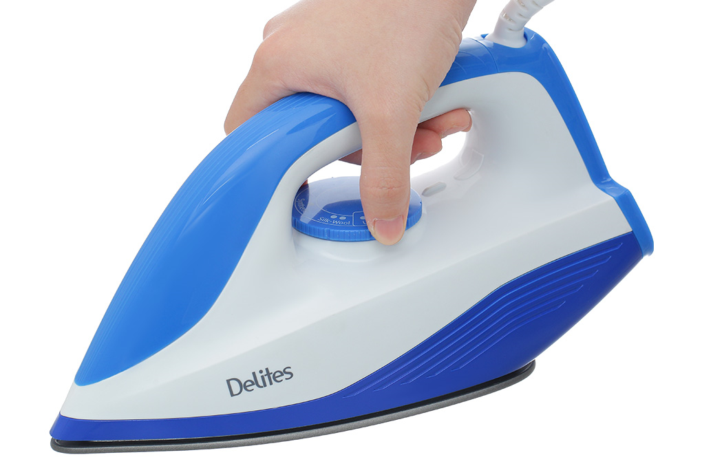 Bàn ủi khô Delites HJ-8057B 1300W Màu Trắng - Xanh