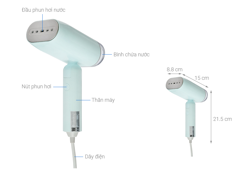 Bàn ủi hơi nước cầm tay AVA HJ-3016 1400W