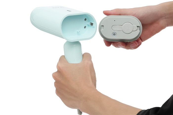 Bàn ủi hơi nước cầm tay AVA HJ-3016 1400W Màu Xanh mint