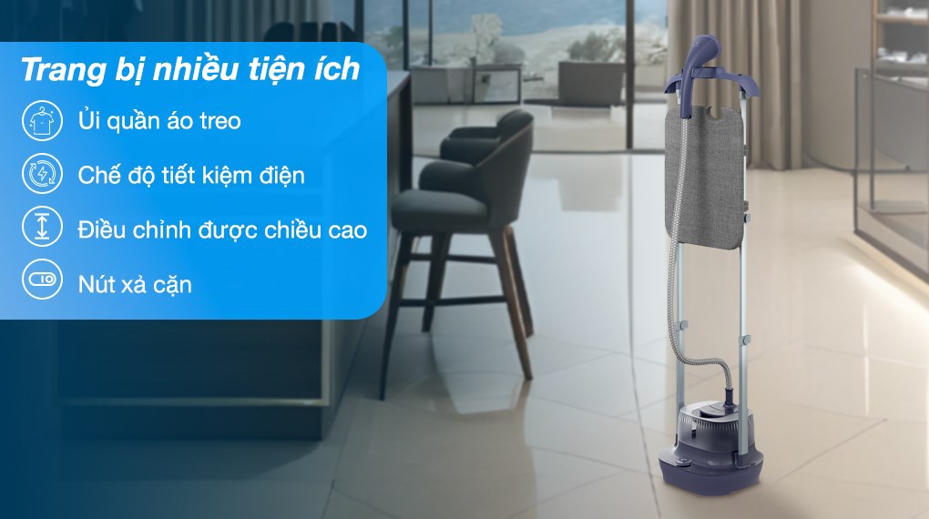 Bàn ủi hơi nước đứng Electrolux E5GS1-44MN 1800W