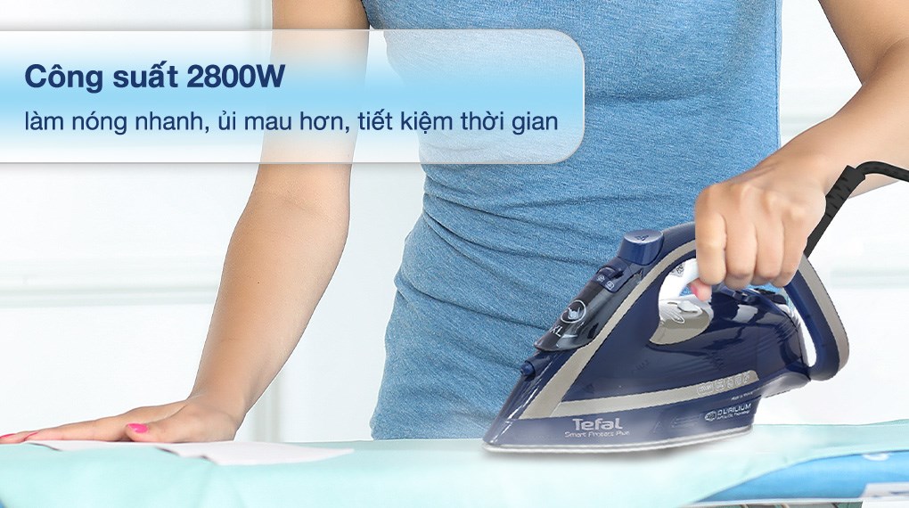 Bàn ủi hơi nước Tefal Smart Protect Plus FV6872E0 2800W