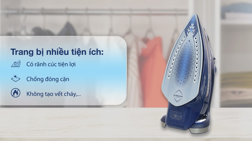 Bàn ủi hơi nước Tefal Smart Protect Plus FV6872E0 2800W