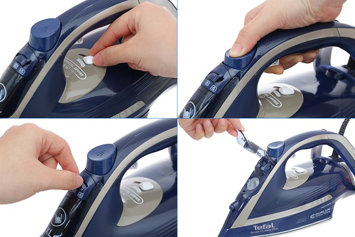 Bàn ủi hơi nước Tefal Smart Protect Plus FV6872E0 2800W Màu Xanh Navy