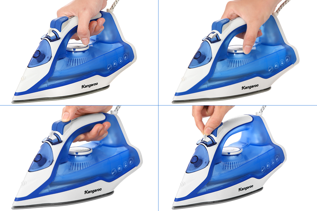 Bàn ủi hơi nước Kangaroo KGSI2200 2200W Màu Xanh Dương