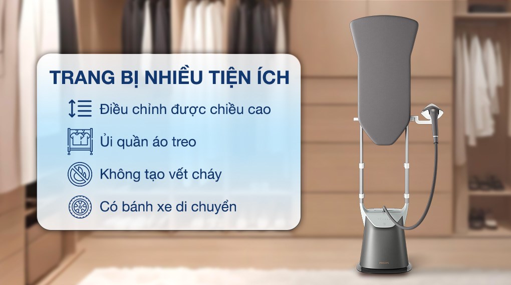 Bàn ủi hơi nước đứng Philips GC628/80 2400W