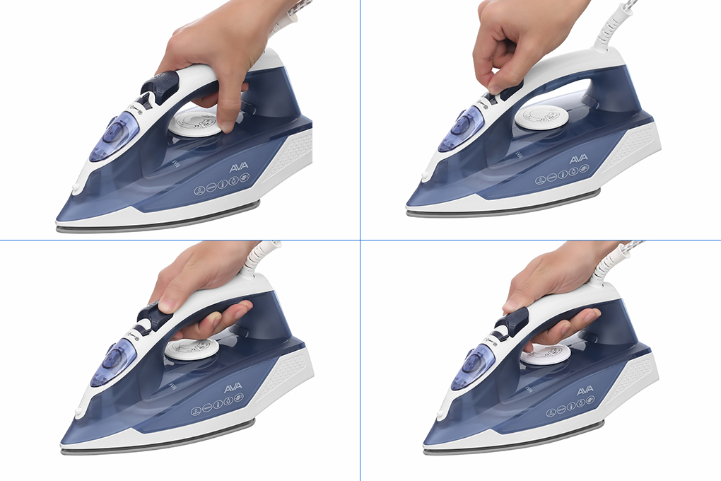 Bàn ủi hơi nước AVA RC-2022 2400W Màu Xanh