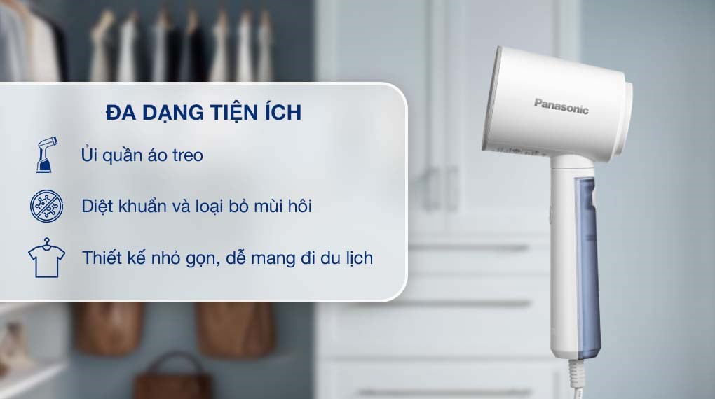 Bàn ủi hơi nước cầm tay Panasonic NI-GHD015WRA 1570W