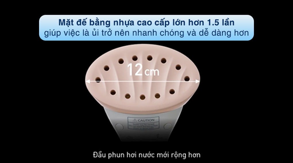 Bàn ủi hơi nước đứng Panasonic NI-GSG060WRA 1680 - 2000W - Mặt đế Bàn ủi hơi nước đứng Panasonic NI-GSG060WRA 1680 - 2000W - Mặt đế