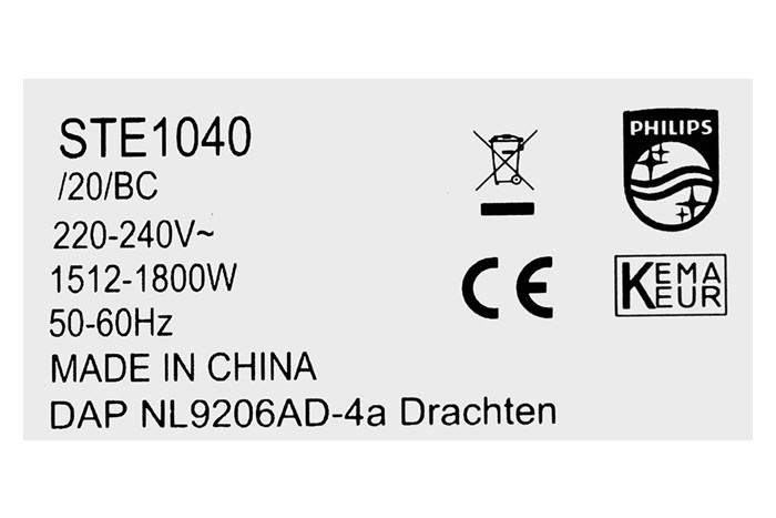 Bàn ủi hơi nước đứng Philips STE1040/20 1800W Màu Xanh ngọc