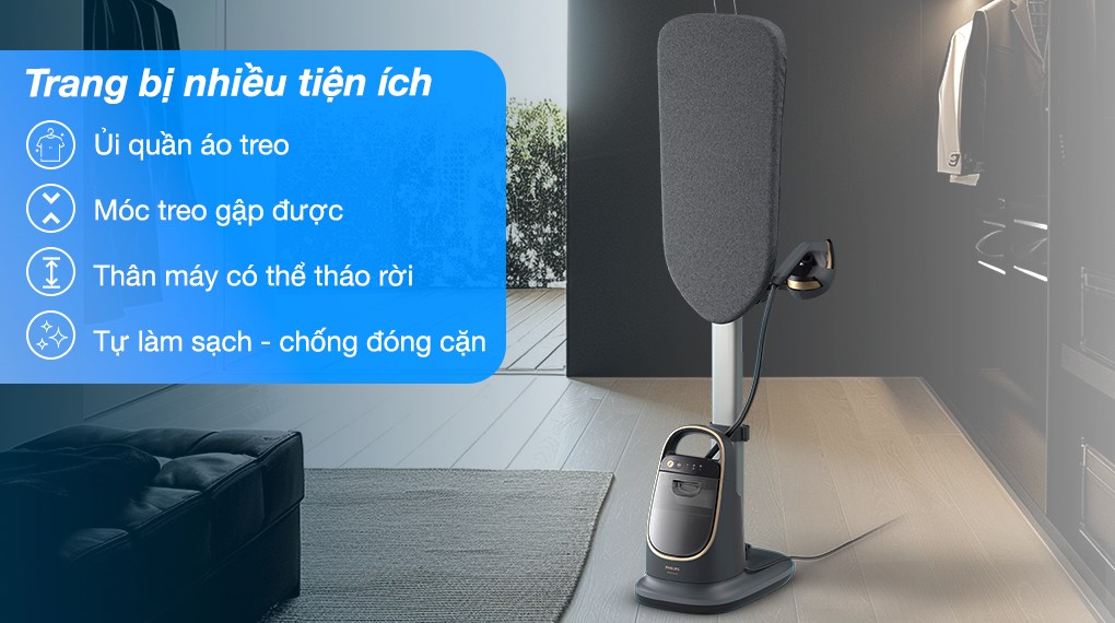 Bàn ủi hơi nước đứng Philips AIS8540/80 2400W