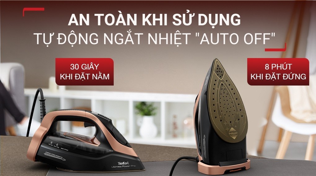 Bàn ủi hơi nước Tefal Ultimate Power Pro FV9E50E0 3200W