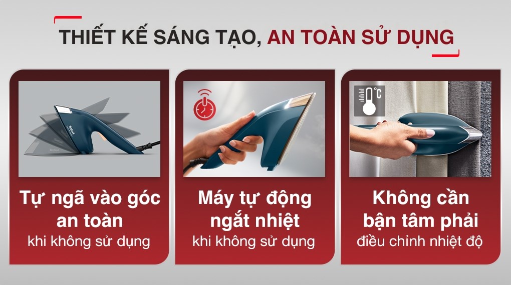 Bàn ủi hơi nước đa năng Tefal 2 trong 1 Duo Power JF4032E0 1850W