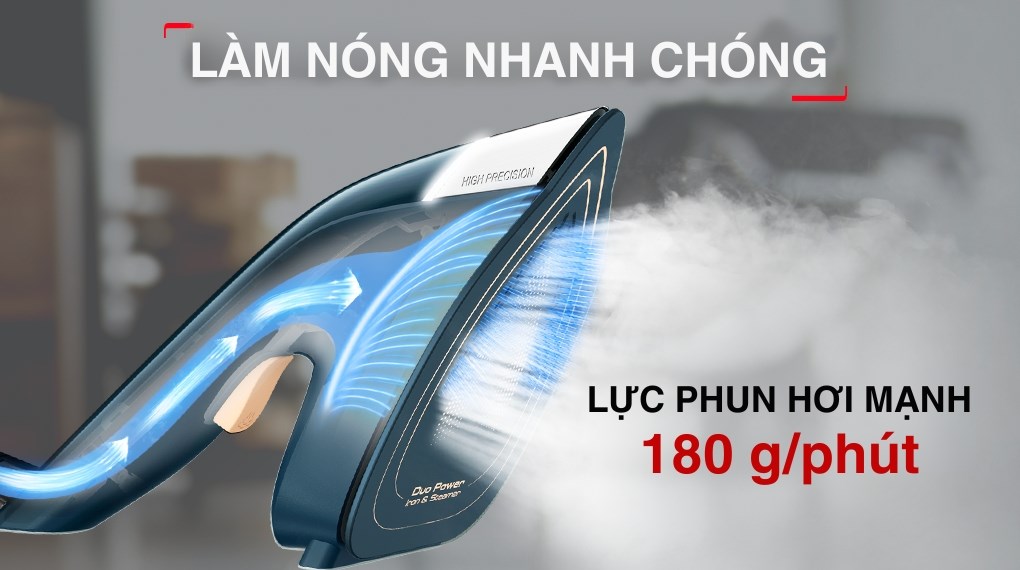 Bàn ủi hơi nước đa năng Tefal 2 trong 1 Duo Power JF4032E0 1850W
