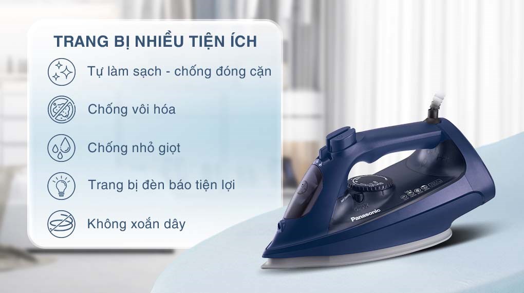 Bàn ủi hơi nước Panasonic NI-U800ARA 2600W