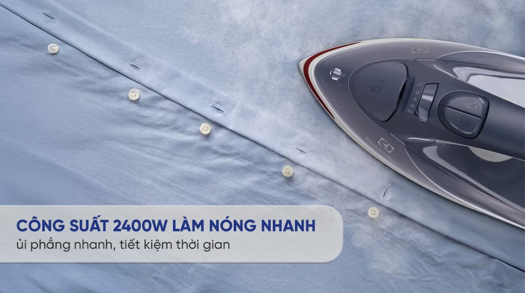 Bàn ủi hơi nước Electrolux E6SI3-61NW 2400W