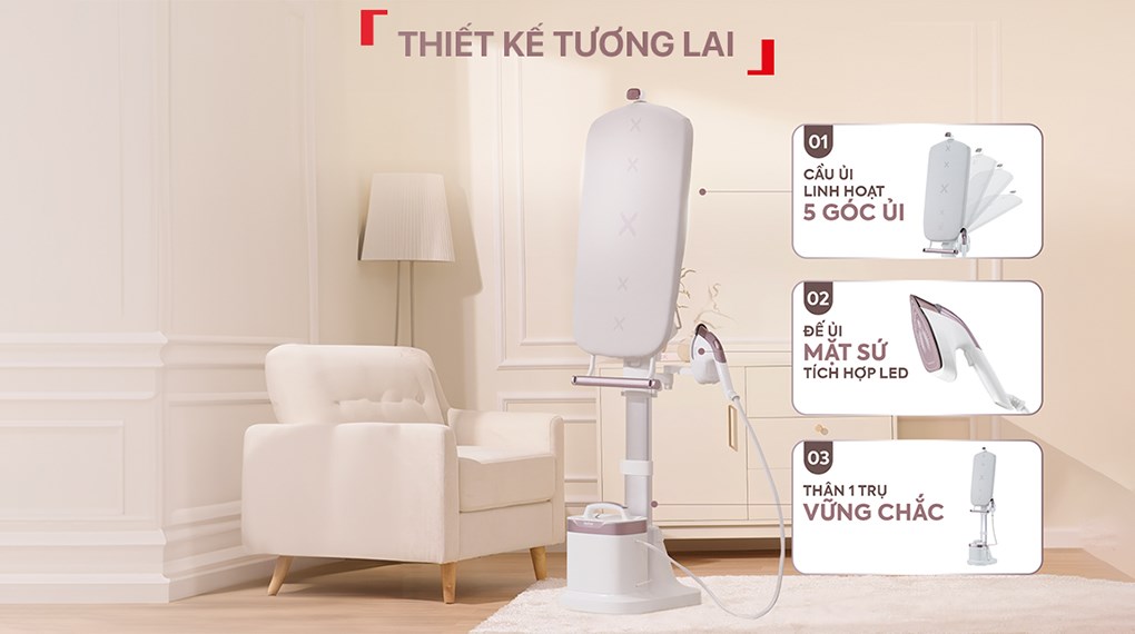 Bàn ủi hơi nước đứng Tefal QT1811E0 2400W
