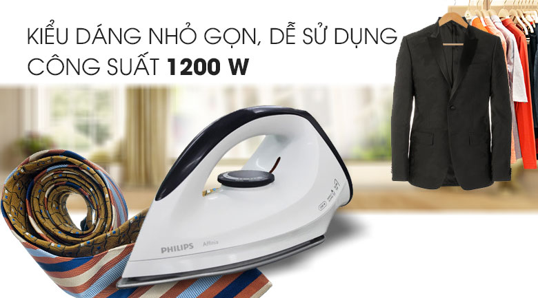 Bàn ủi khô Philips GC160 1200W