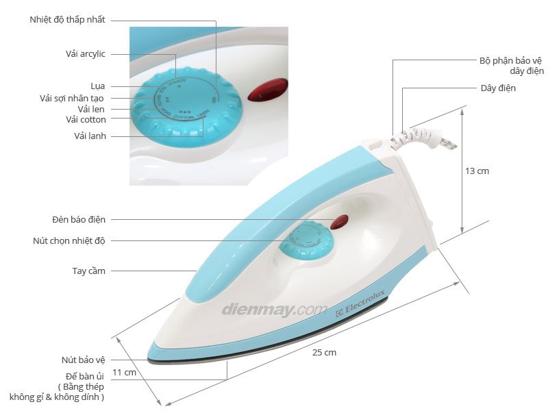 Bàn ủi khô Electrolux EDI120