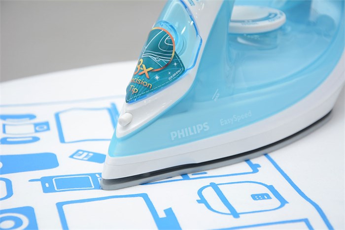Bàn ủi hơi nước Philips GC1028 Màu Trắng - Xanh