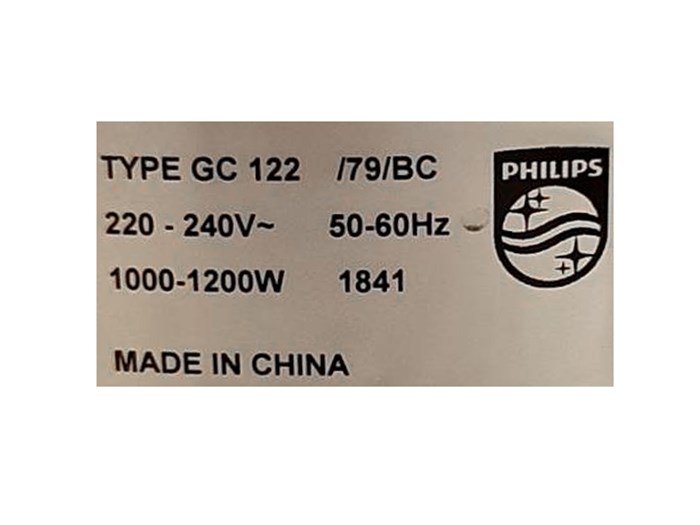 Bàn ủi khô Philips GC122 Màu Trắng - Xanh lá