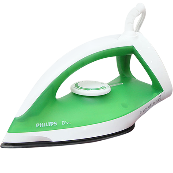 Bàn ủi khô Philips GC122 Màu Trắng - Xanh lá