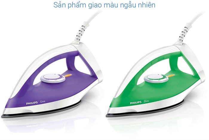 Bàn ủi khô Philips GC122 Màu Trắng - Tím
