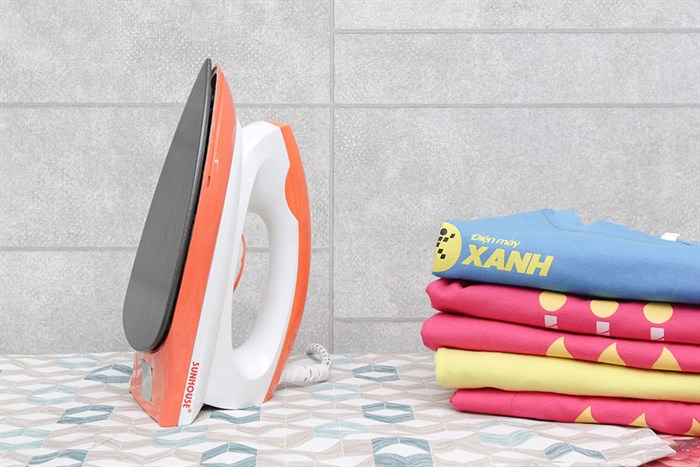 Bàn ủi khô Sunhouse SHDI 1070 Màu Trắng - Cam