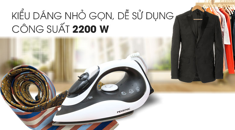 Công suất cao - Bàn ủi hơi nước Pensonic PSI-1006
