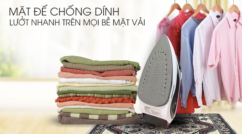 Mặt đế chống dính - Bàn ủi hơi nước Pensonic PSI-1006
