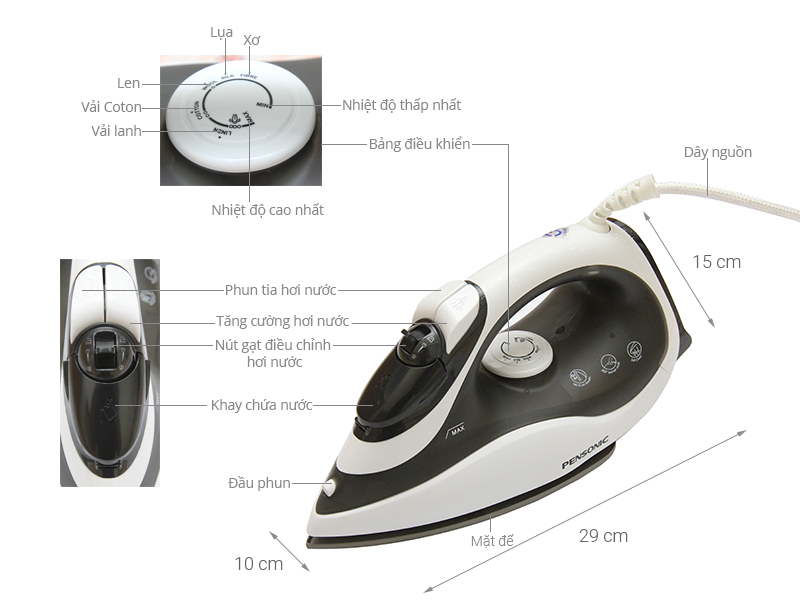Bàn ủi hơi nước Pensonic PSI-1006