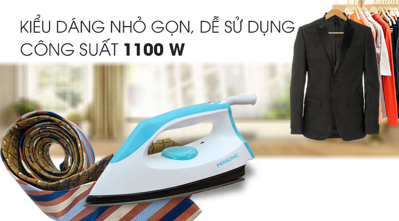 Thiết kế - Bàn ủi khô Pensonic PI-8501