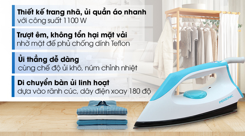 Bàn là khô Pensonic PI-8501