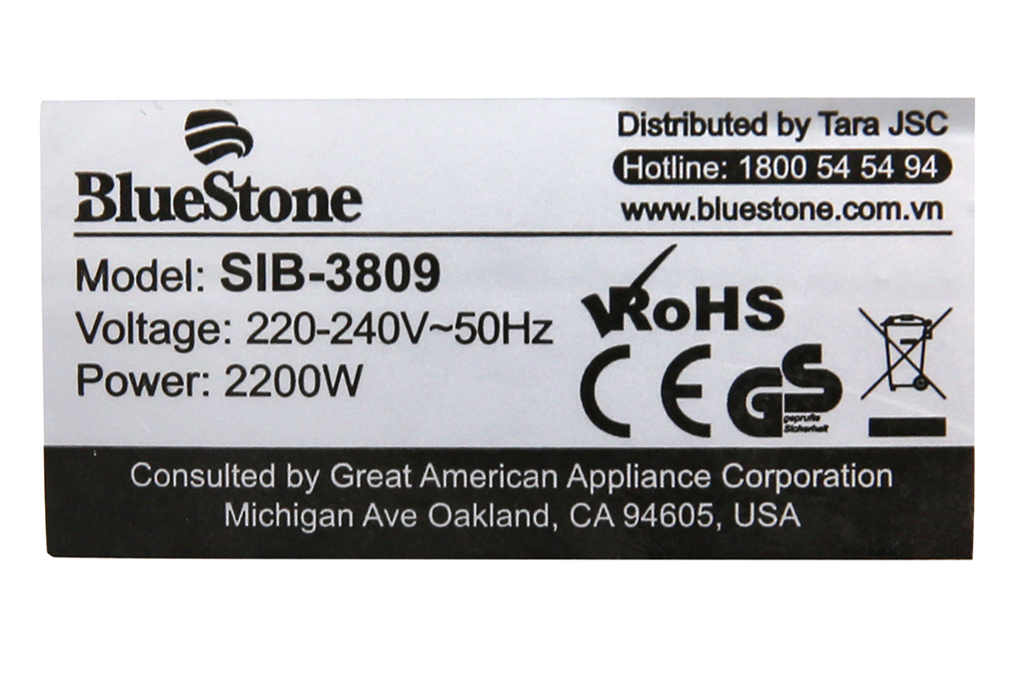 Bàn ủi hơi nước Bluestone SIB-3809 Màu Hồng