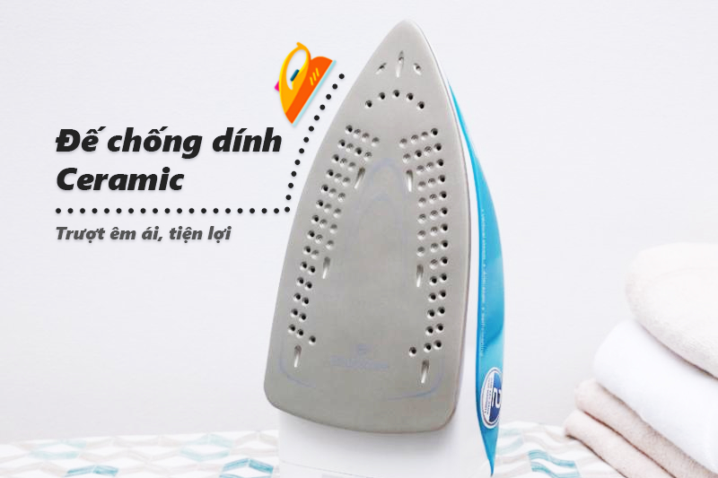 Mặt đế chống dính - Bàn ủi hơi nước Bluestone SIB-3816