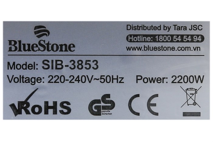 Bàn ủi hơi nước BlueStone SIB-3853 2200W Màu Xanh Dương