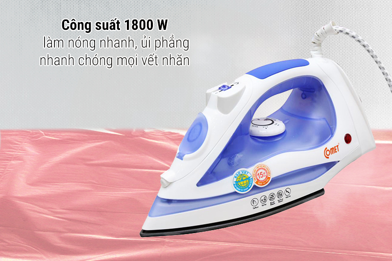 Thiết kế - Bàn ủi hơi nước Comet CM1132