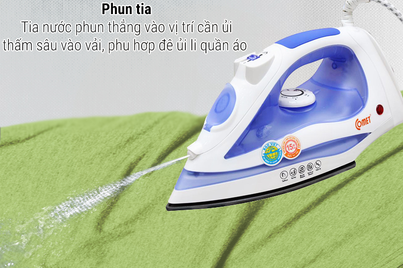 Phun tia - Bàn ủi hơi nước Comet CM1132