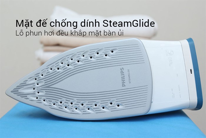Bàn ủi hơi nước Philips GC2981 Màu Trắng - Xanh