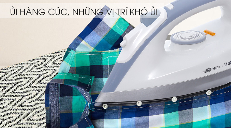 Bàn ủi khô Delites BUK01 Màu Xám