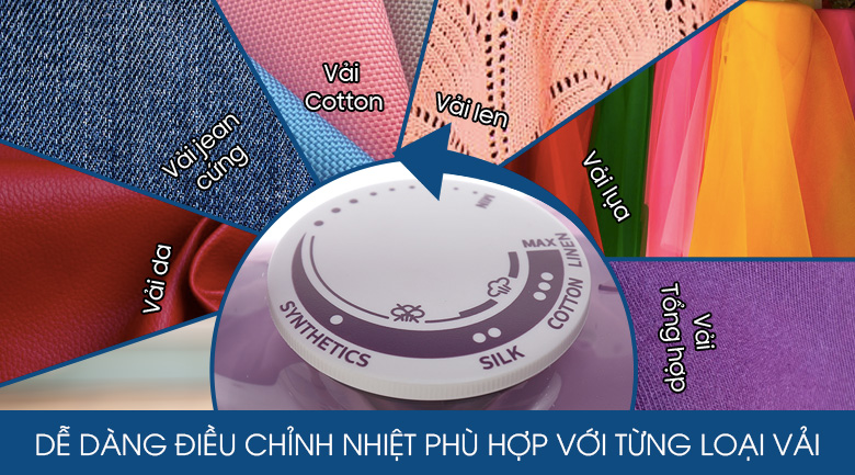 Bàn ủi hơi nước Philips GC1426/37 Tím