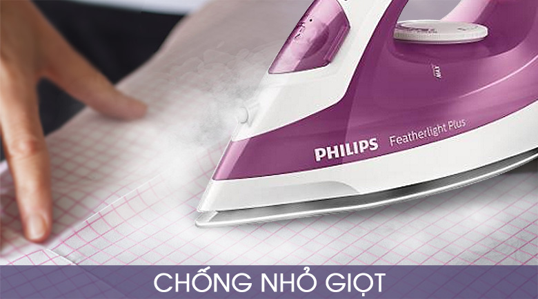 Bàn ủi hơi nước Philips GC1426/37 Tím