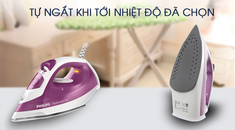 Bàn ủi hơi nước Philips GC1426/37 Tím