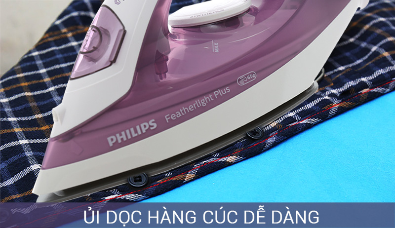 Rãnh cúc - Bàn ủi hơi nước Philips GC1426/37 Tím