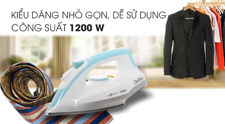 Bàn ủi khô Delites BUK01 Màu Xanh Ngọc
