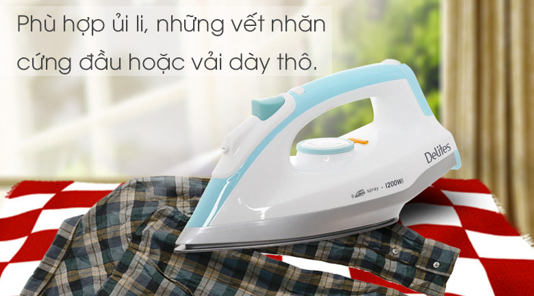 Bàn ủi khô Delites BUK01 Màu Xanh Ngọc