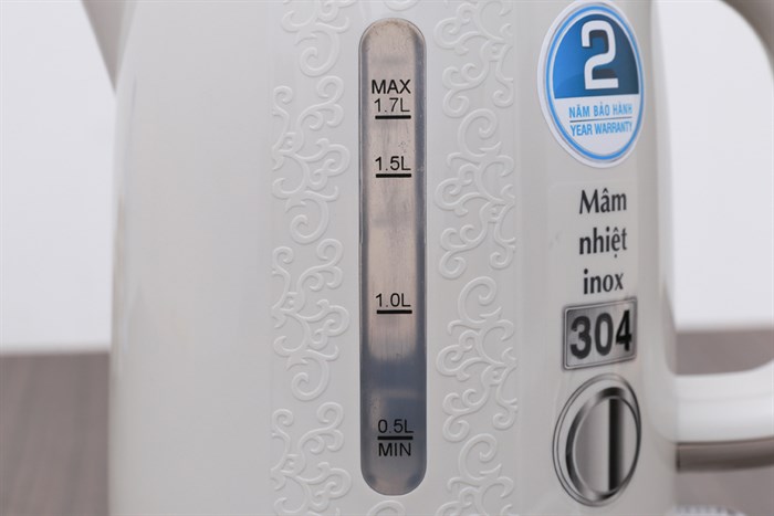 Bình đun siêu tốc BlueStone 1.7 lít KTB-3335 Màu Trắng