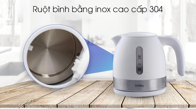 Ấm đun siêu tốc Delites 1 lít ST10P01 - 7